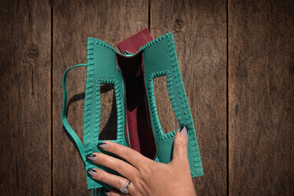 Loyal West Turquoise Hand-Tooled Purse