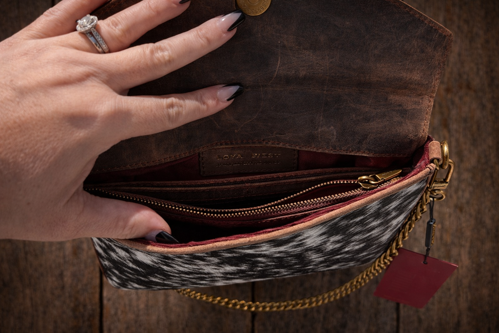 Loyal West Cowhide Chain Bag