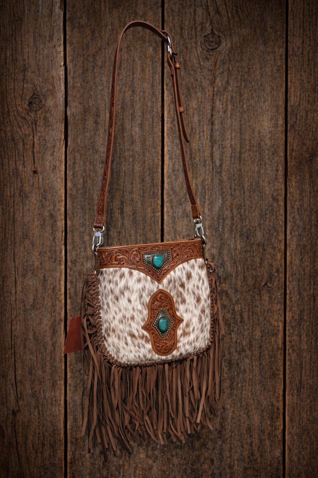 Loyal West Tassle Bag in Roan Cowhide