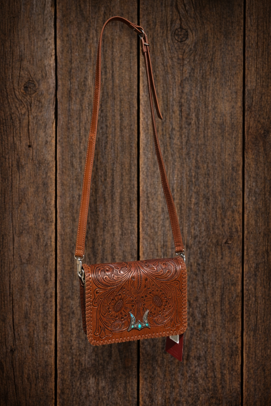 Loyal West Leather Turquoise Purse