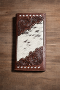 Myra Men’s Tooled Leather & Cowhide Wallet