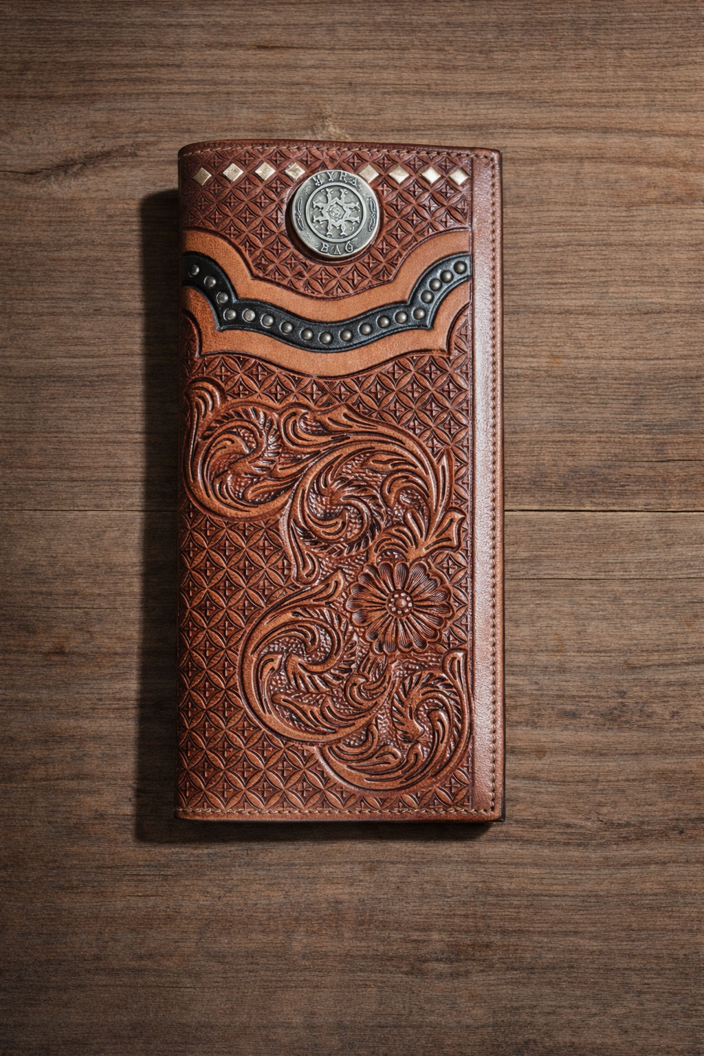 Myra Tooled Leather Men’s Wallet