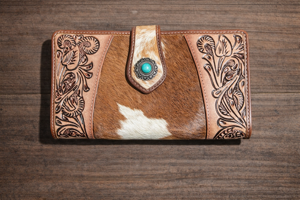 Myra Roscoe Ridge Hand Tooled Women’s Wallet