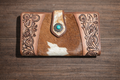 Myra Roscoe Ridge Hand Tooled Women’s Wallet
