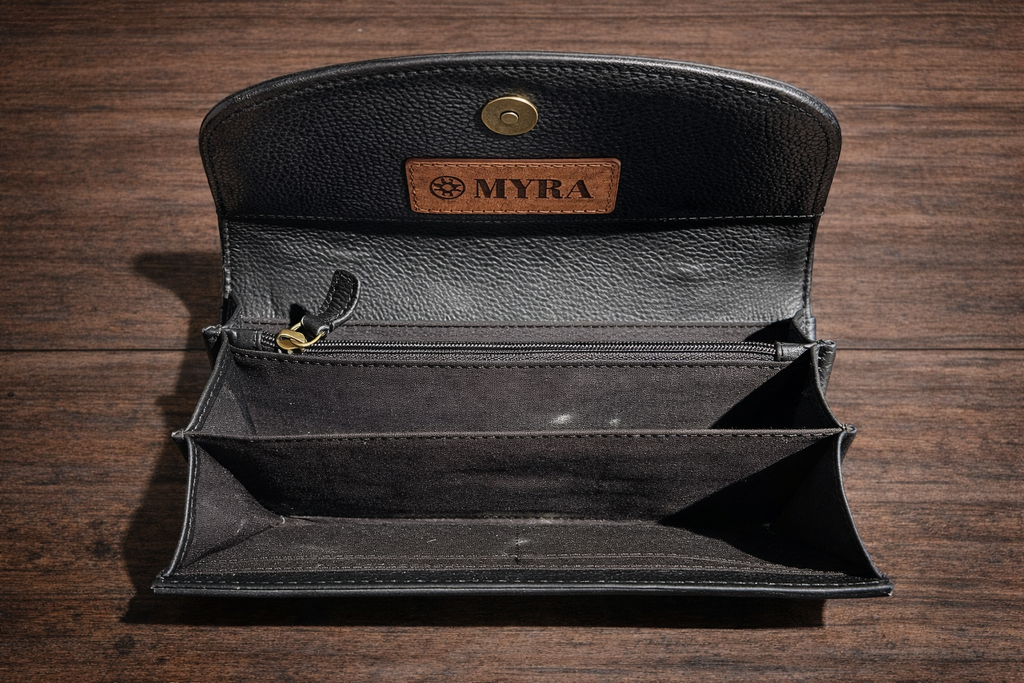 Myra Sandstone Trail Hand- Tooled Wristlet Wallet