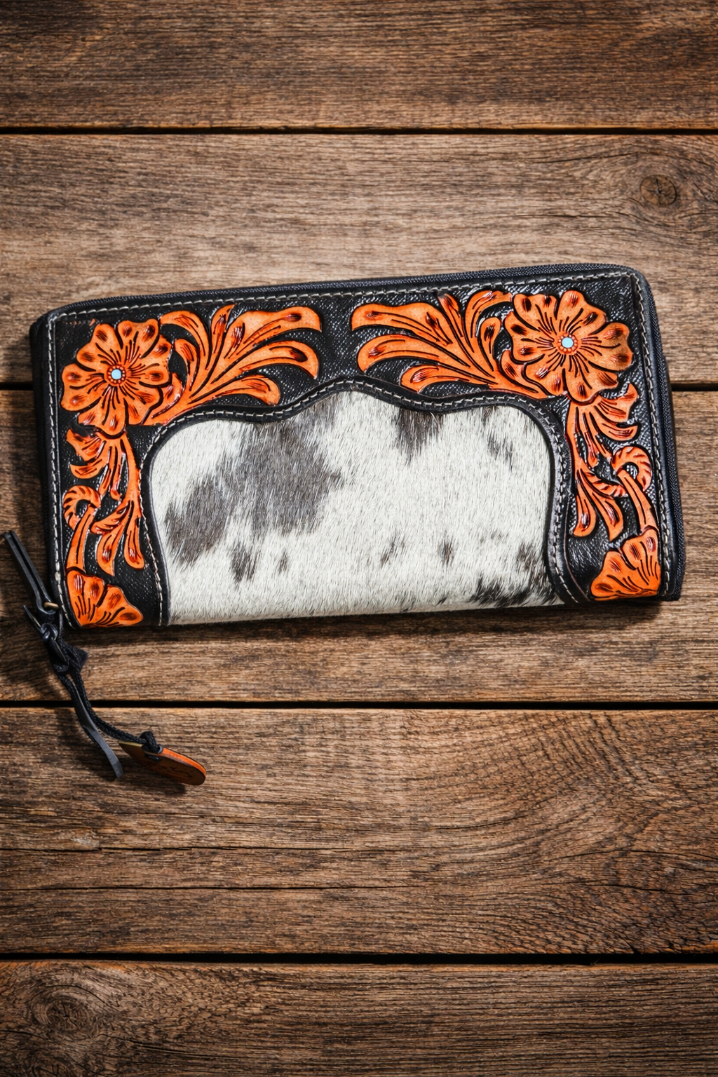 Myra Rose Of The Desert Hand Tooled Wallet