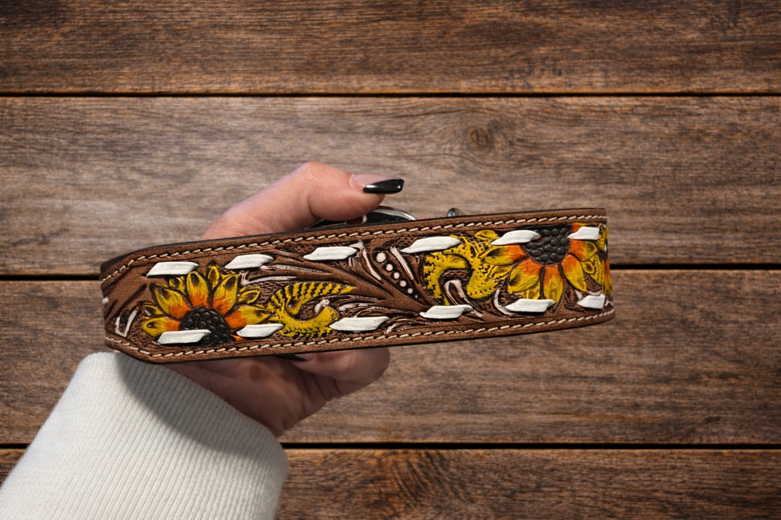 Myra Prairie Sunflower Dog Collar