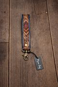 Myra Leather Tooled Key Chain