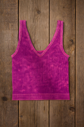 Racerback Ribbed Crop Tank