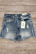 Light Wash Denim Shorts- Mid Rise