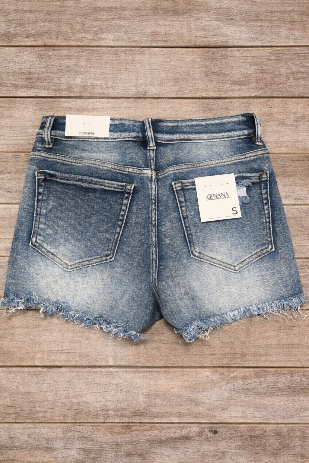 Light Wash Denim Shorts- Mid Rise