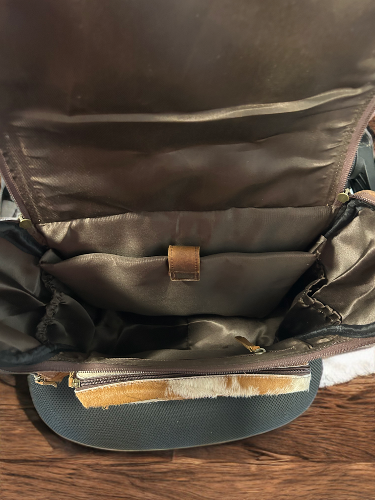 The Saddleback Cowhide Backpack
