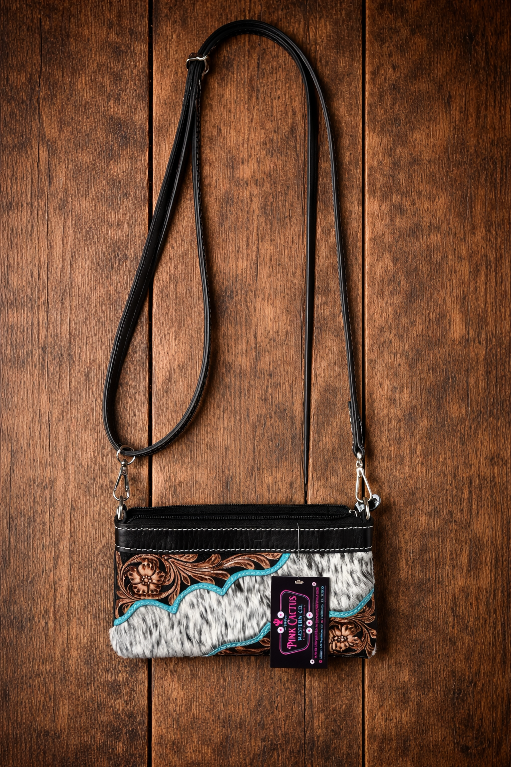Genuine Cowhide Leather Clutch