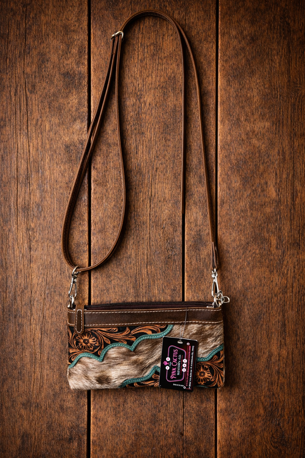 Genuine Cowhide Leather Clutch