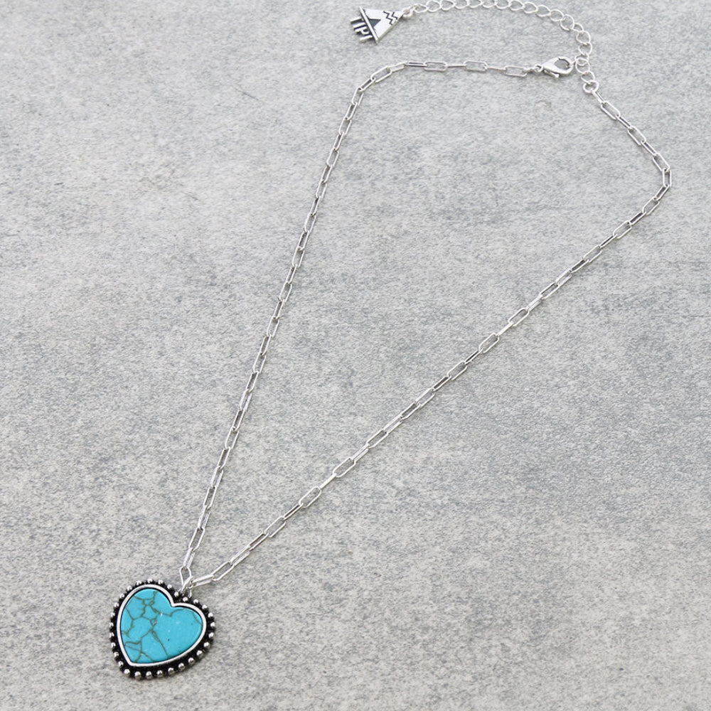 Heart Stone Necklace