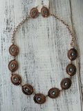 The Copper Canyon Concho Necklace Set