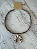 The White Buffalo Squash Blossom Necklace
