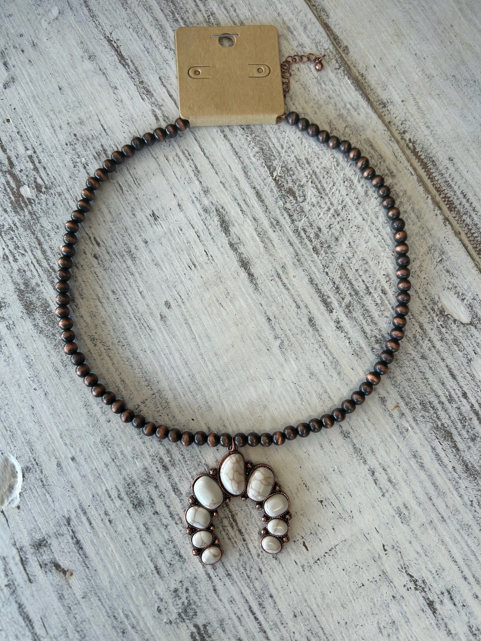 The White Buffalo Squash Blossom Necklace