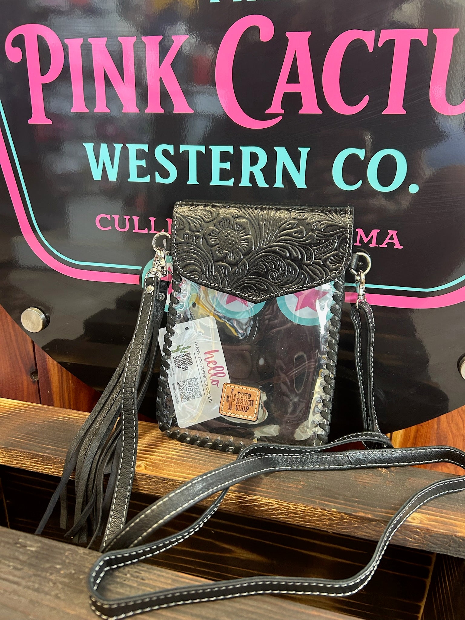 The Rodeo Ready Tooled Clear Crossbody