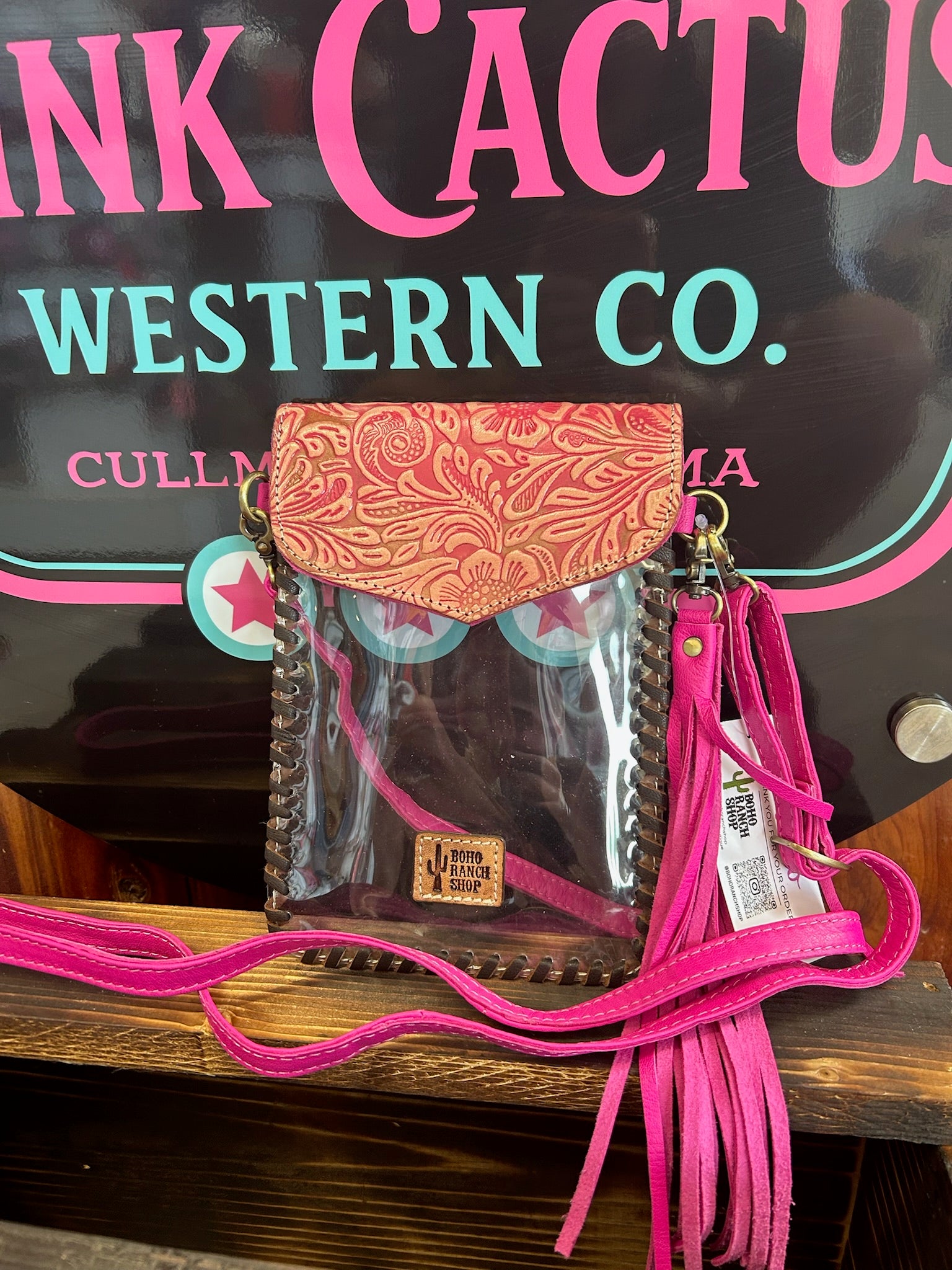 The Rodeo Ready Tooled Clear Crossbody