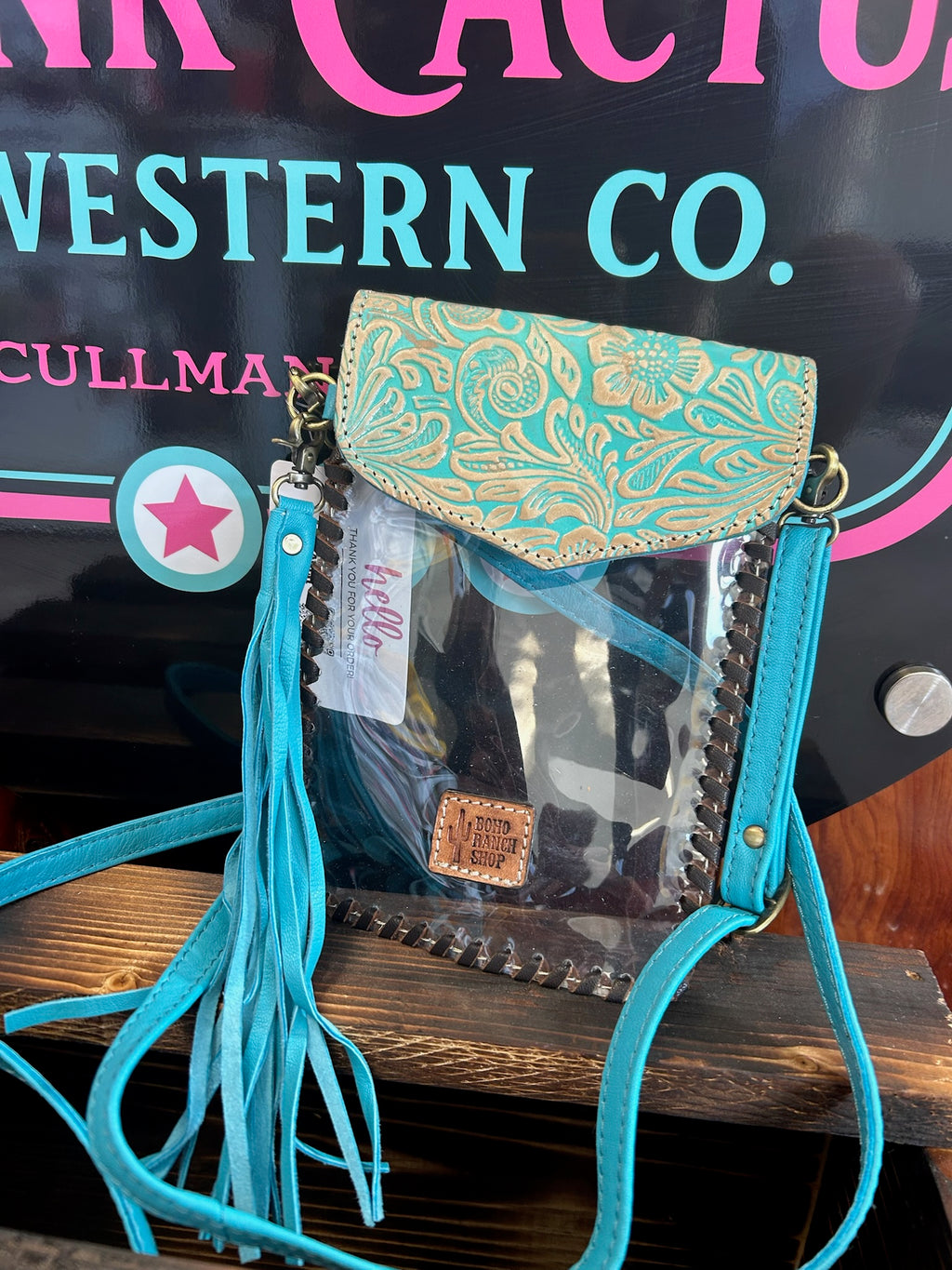 The Rodeo Ready Tooled Clear Crossbody