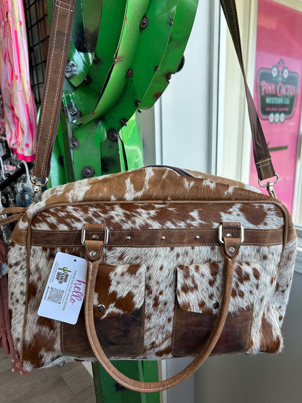The Stockyard Cowhide Weekender