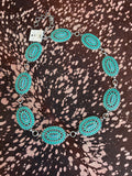 The Turquoise Mesa Concho Chain Belt