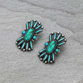Western Concho Post Earrings