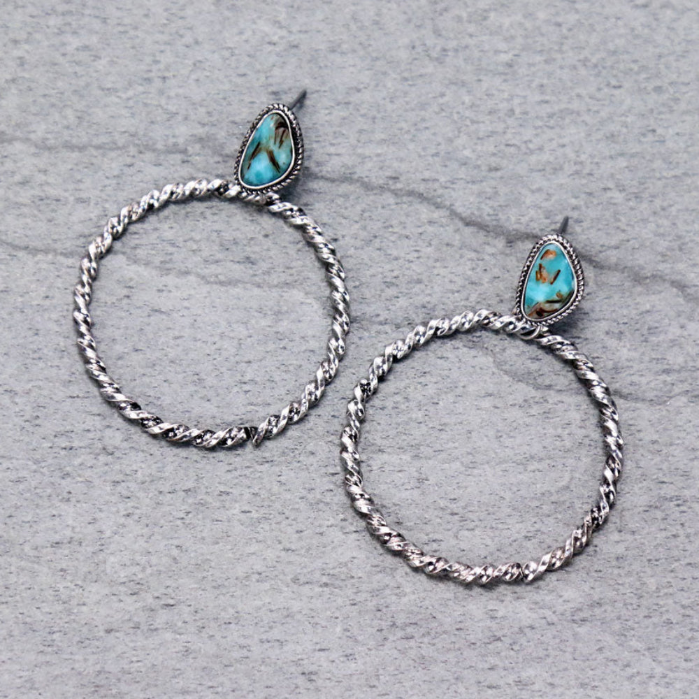 Twisted Wire Hoops