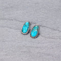 Turquoise Teardrop Studs