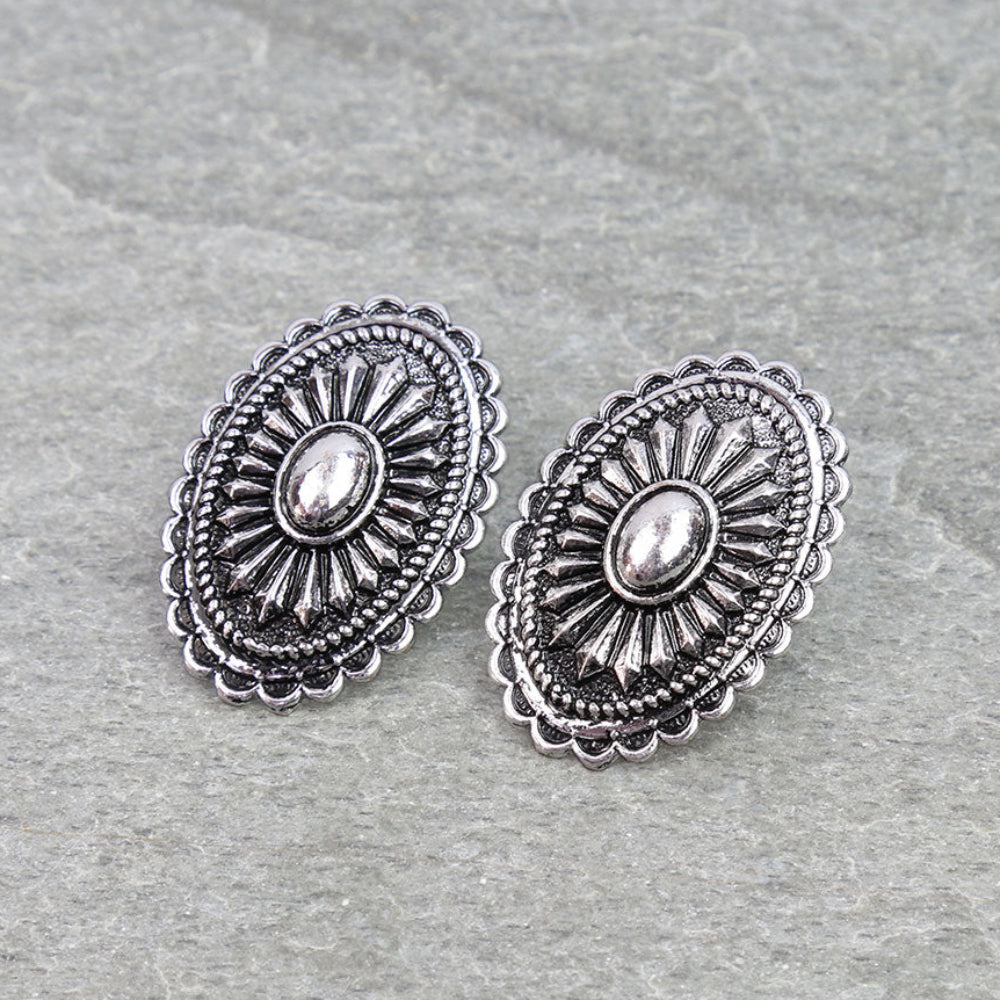 Oval Concho Studs