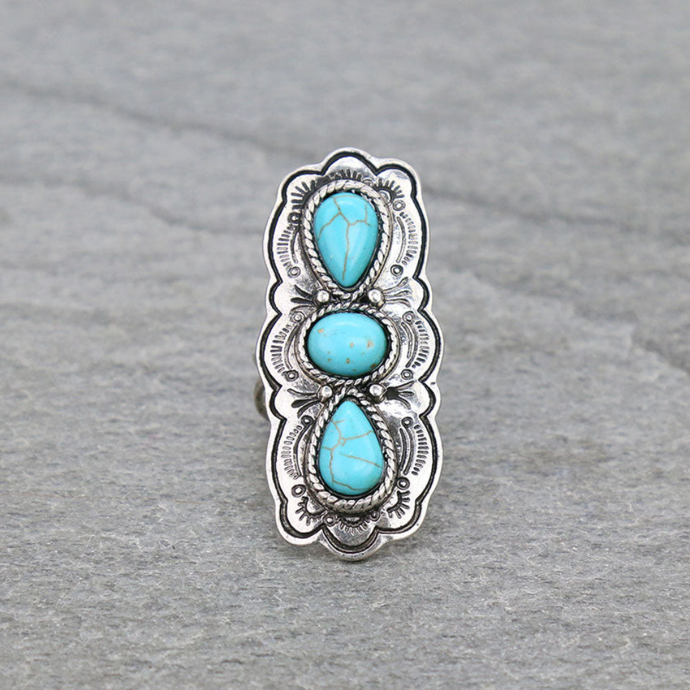 Stone Cuff Ring