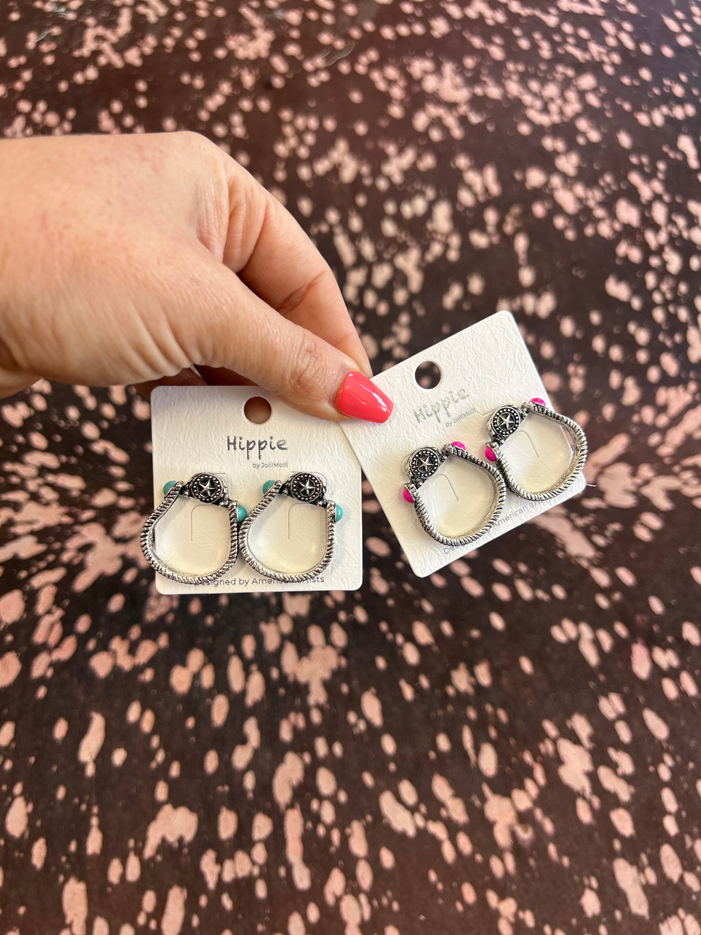 Horseshoe Stone Earrings
