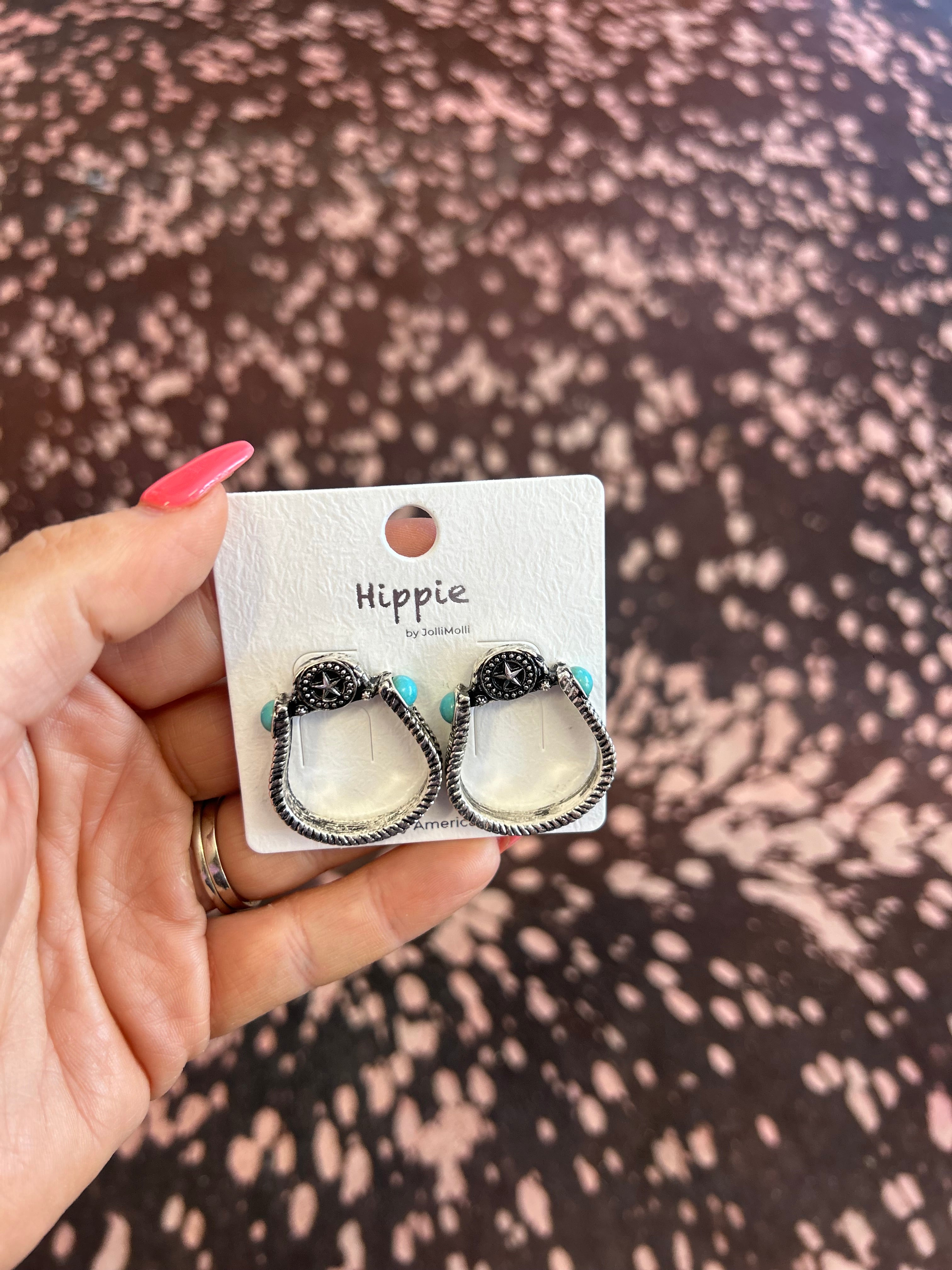 Horseshoe Stone Earrings