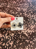 Aztec Engraved Stud Earrings