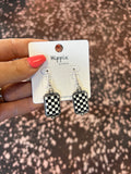 Checker Rectangle Earrings