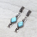 Aztec Bar Stone Stud Earrings
