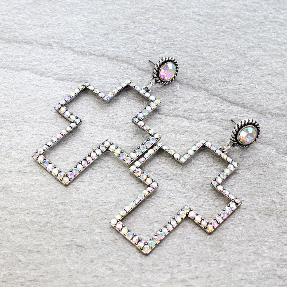 Cross Stud Dangles