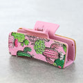 Pink Cactus Claw Clip