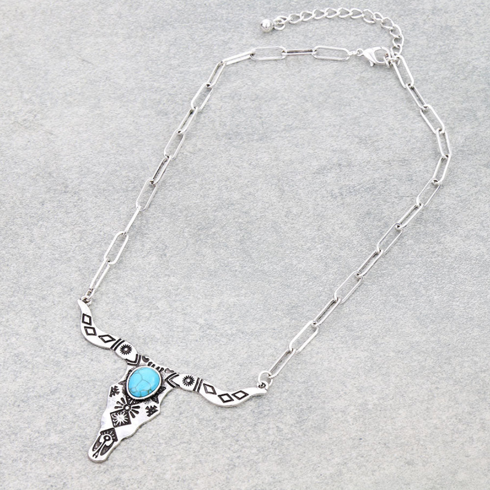 Steer Skull Necklace