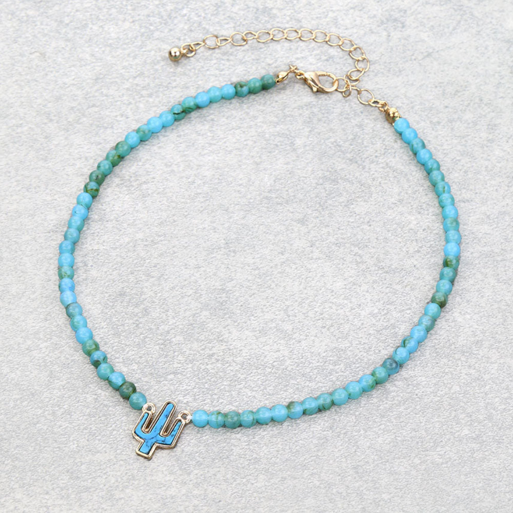 Beaded Cactus Choker