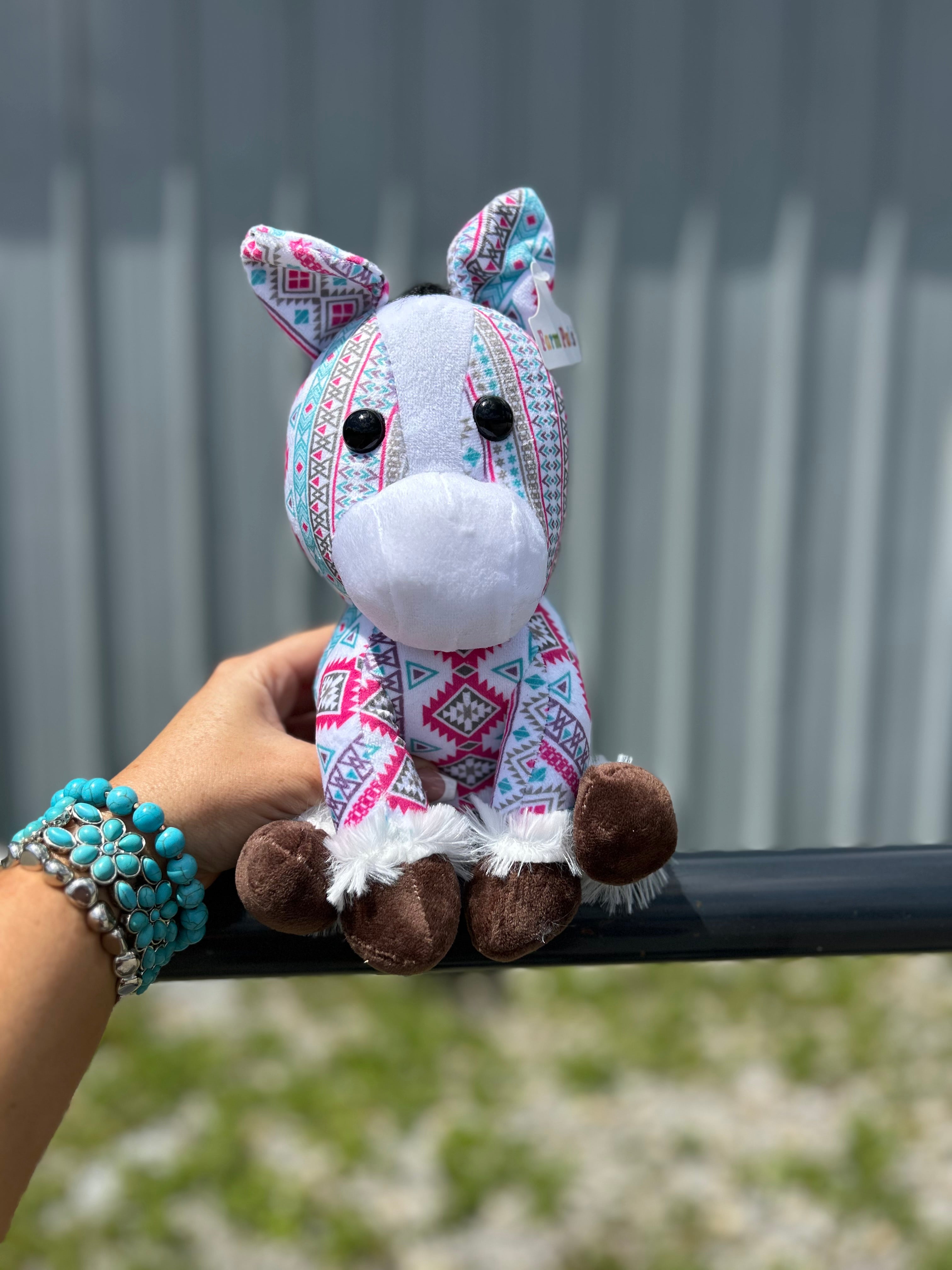 Pink Aztec Horse - Medium Farm Pal