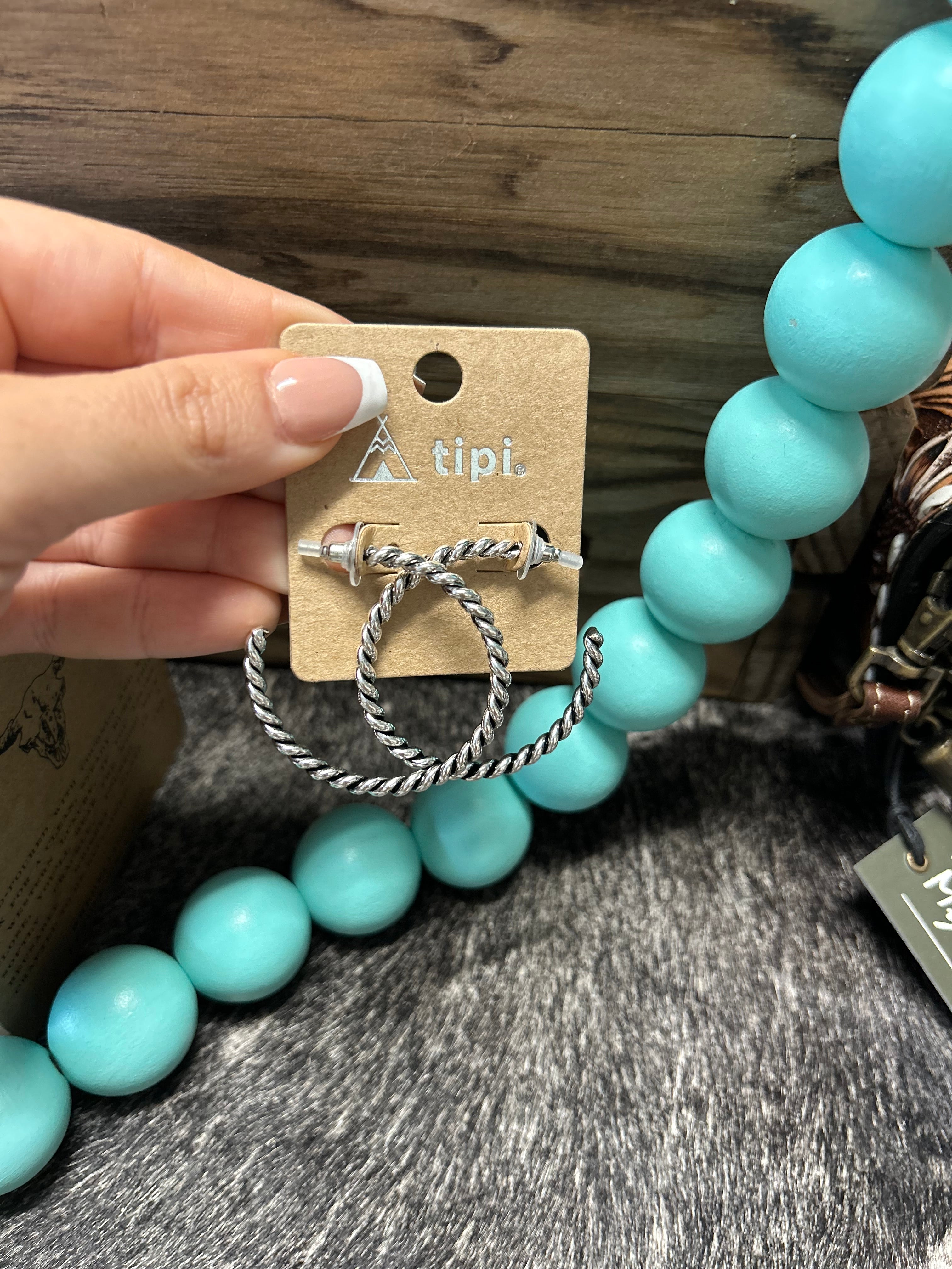 Rope TXR Hoop Earrings