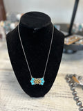 Western Leopard Belt Buckle Necklace