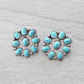 Turquoise Concho Stone Stud