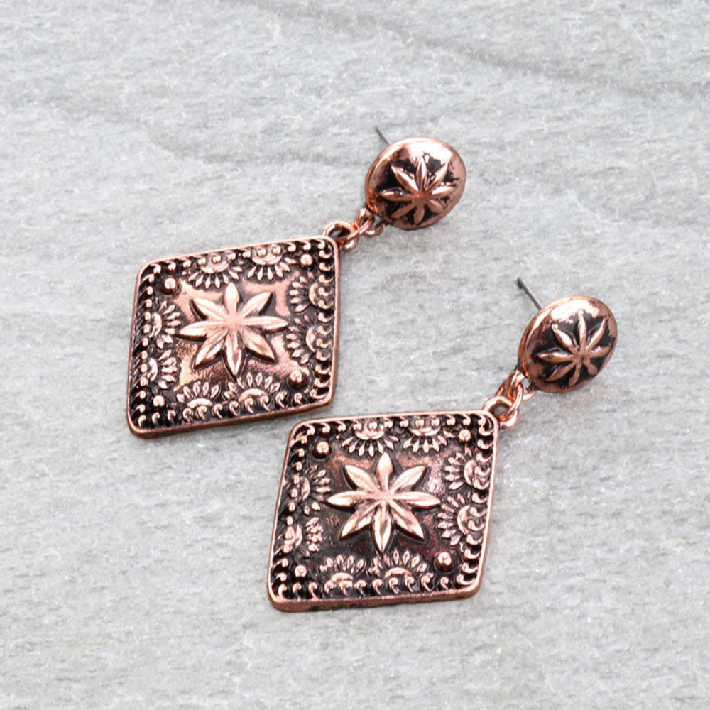 Concho Stud Earrings