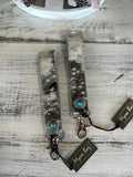 Myra Silver Sage Cowhide Key Fob