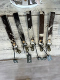 Myra Black Tie Cowhide Key Fob