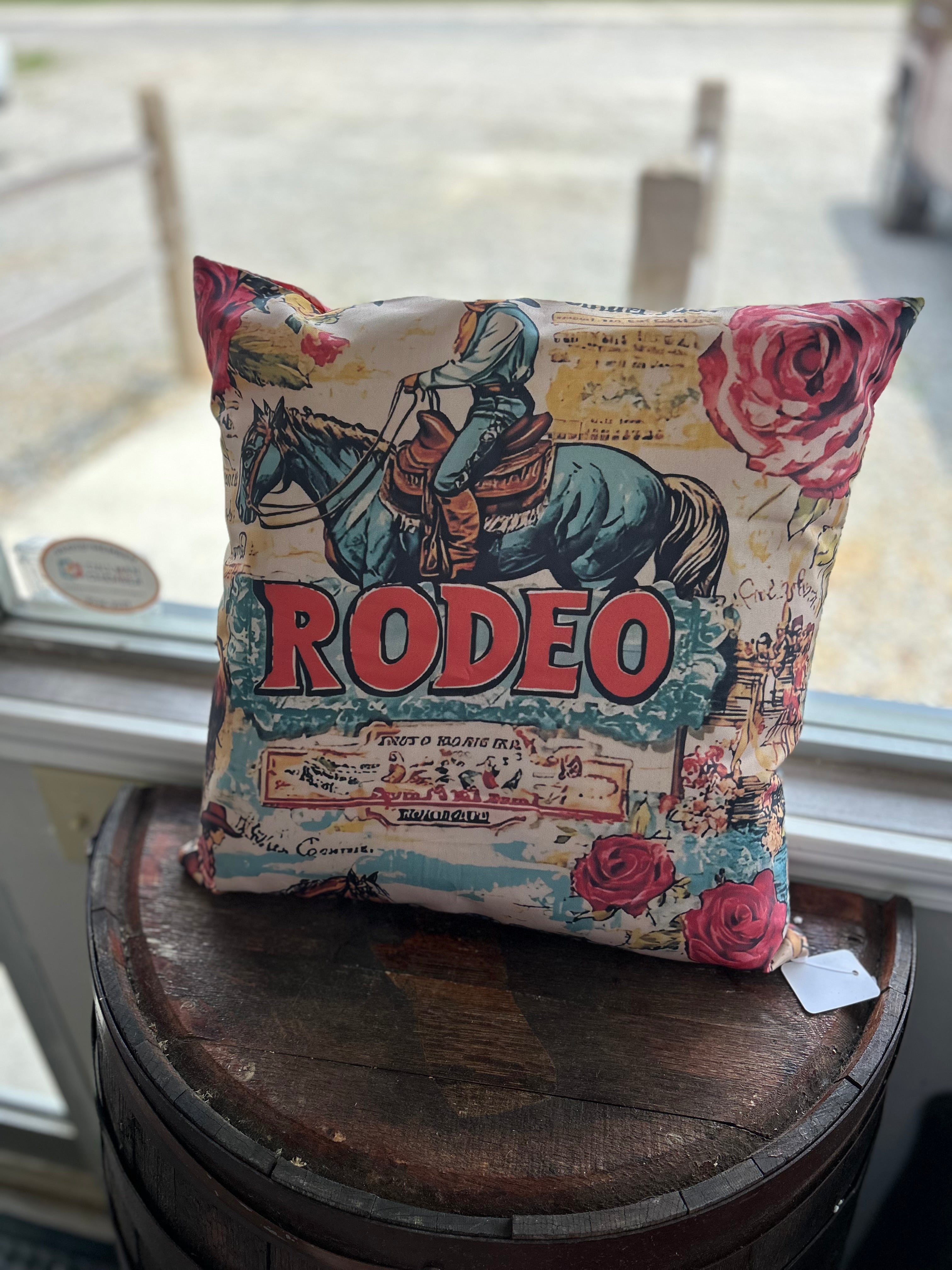 Vintage Rodeo Accent Pillow