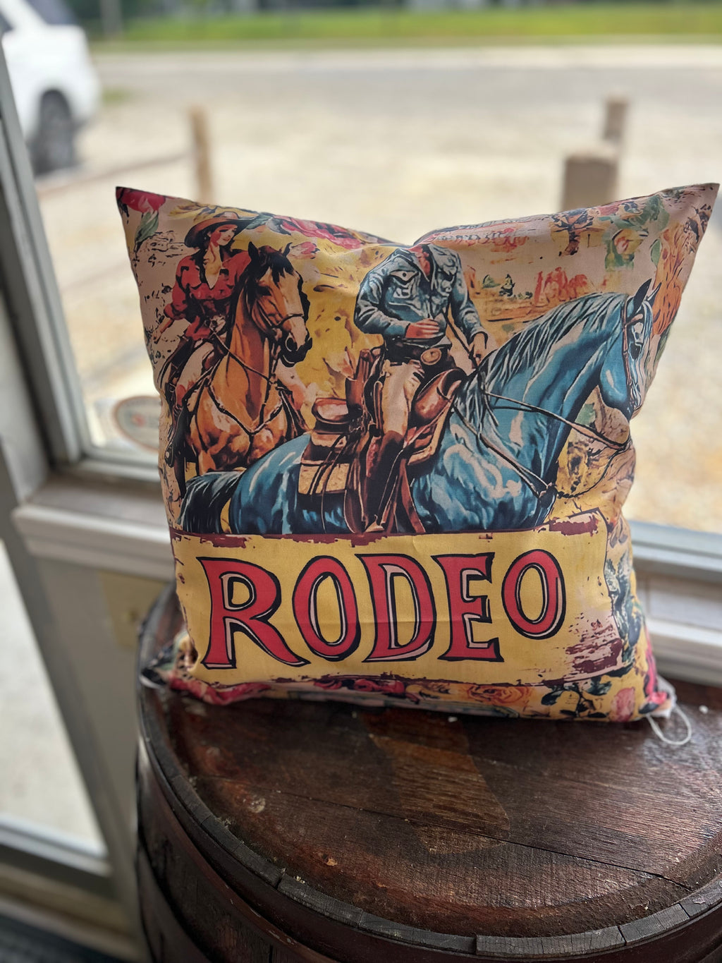 Vintage Rodeo Accent Pillow